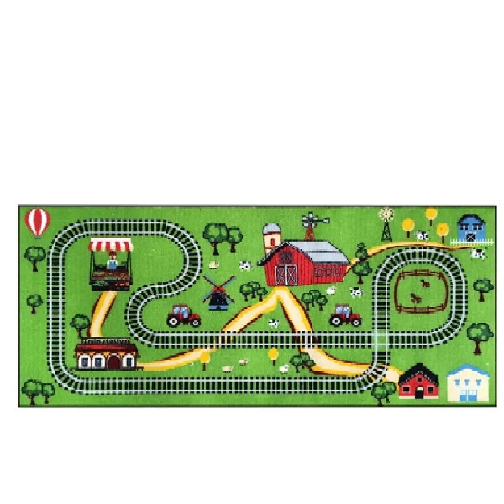 31.25″ x 66″ Green Train Logo Children’s Play Mat