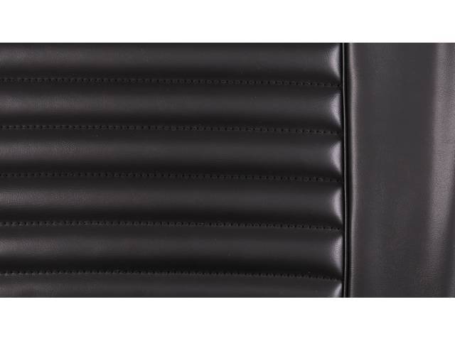 Front Bucket & Rear Bench Full Upholstery Set, Standard, Black