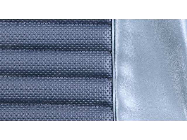 Front Bucket & Rear Bench Full Upholstery Set, Standard, Blue