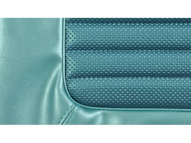 Front Bucket & Rear Bench Full Upholstery Set, Standard, Aqua