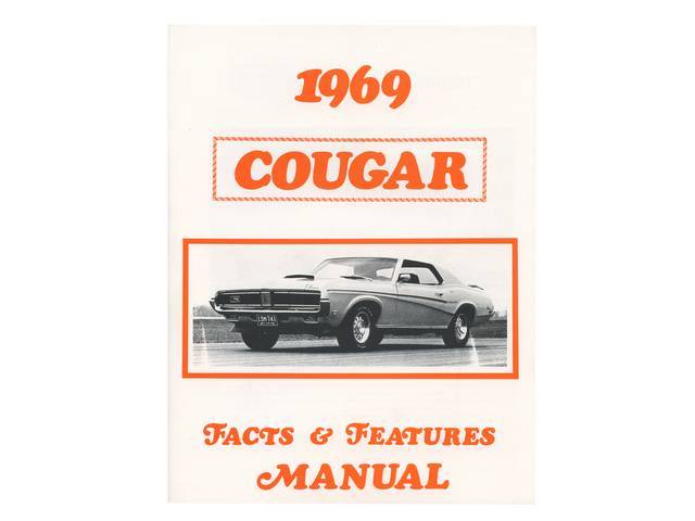 1969 Mercury Cougar Illustrated Dealer Facts and Feature Manual
