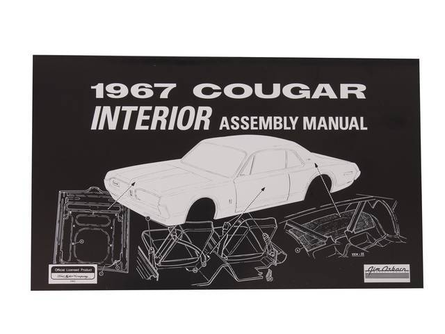 Interior Assembly Manual, 67 Cougar