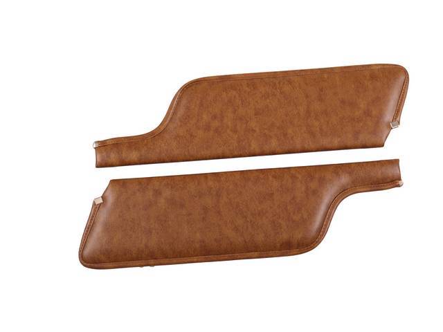 Padded Sun Visors, Corinthian Grain Vinyl, Ginger
