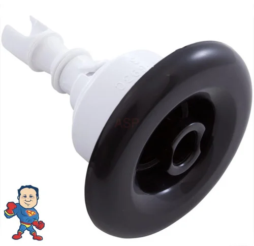 Waterway Mini Storm Directional Jet Internal – 3″ Face, Smooth Black Finish, Snap-In Installation