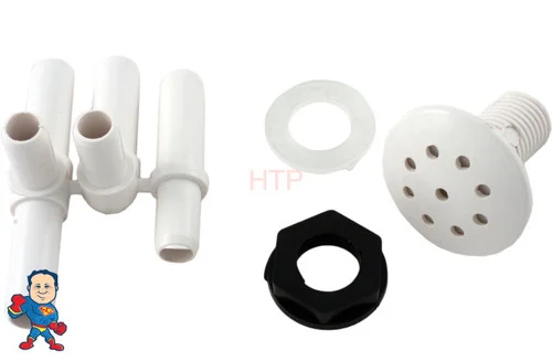 Waterway White Air Injector 1 3/8″ Face Multi-Body 3/8″ Barb Fitting
