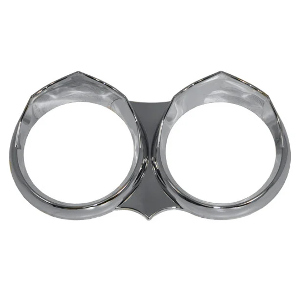 Wicked Dual Gauge Cover W/ Visors For Speedometer & Tachometer GaugeFor Peterbilt 335 378, 379, 386, 388, 389