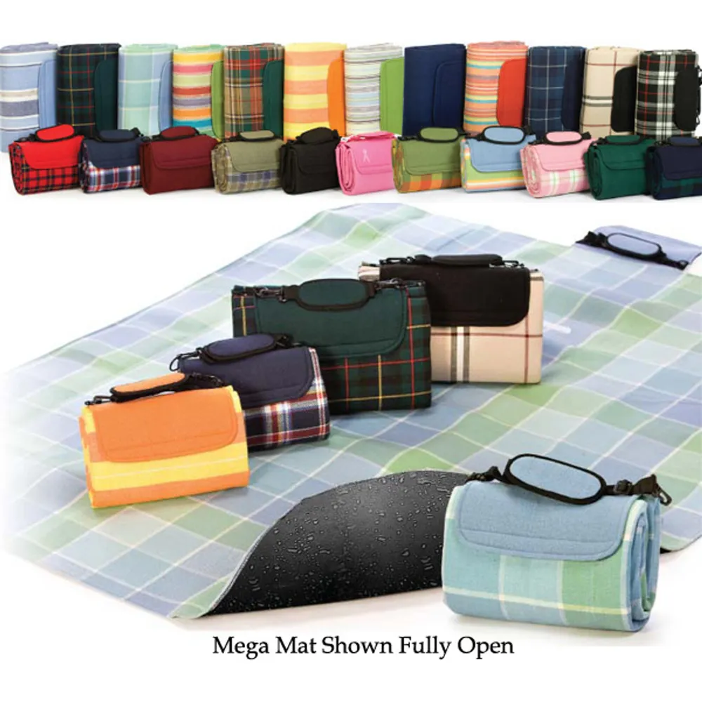48″ x 60″ Multi-Purpose Padded Waterproof Picnic Mega Mat – Pink Sherbet